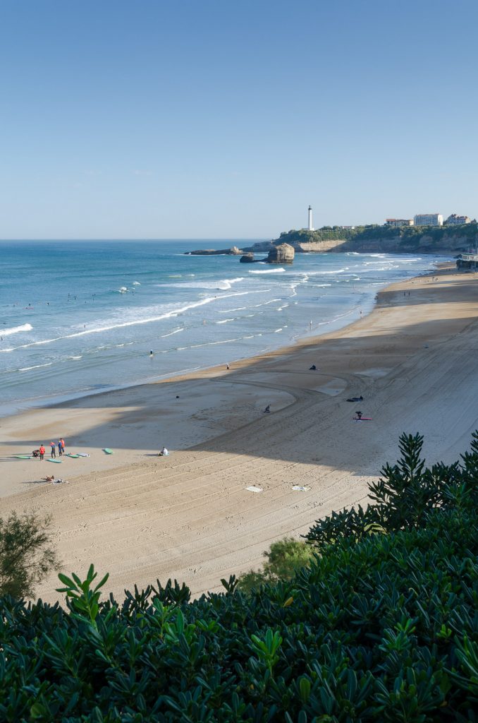 Biarritz, France is easy to reach by train