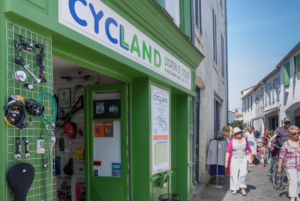 Bicycle repair on the Ile de Re, France