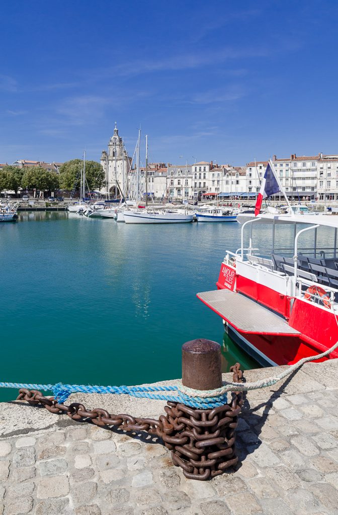 Porte de la Grosse Horloge overlooks the Vieux Port