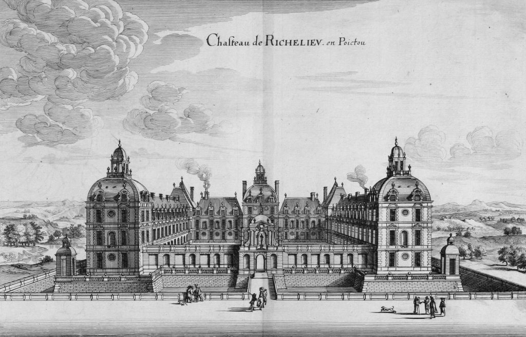 Chateau de Richelieu engraving 17th century