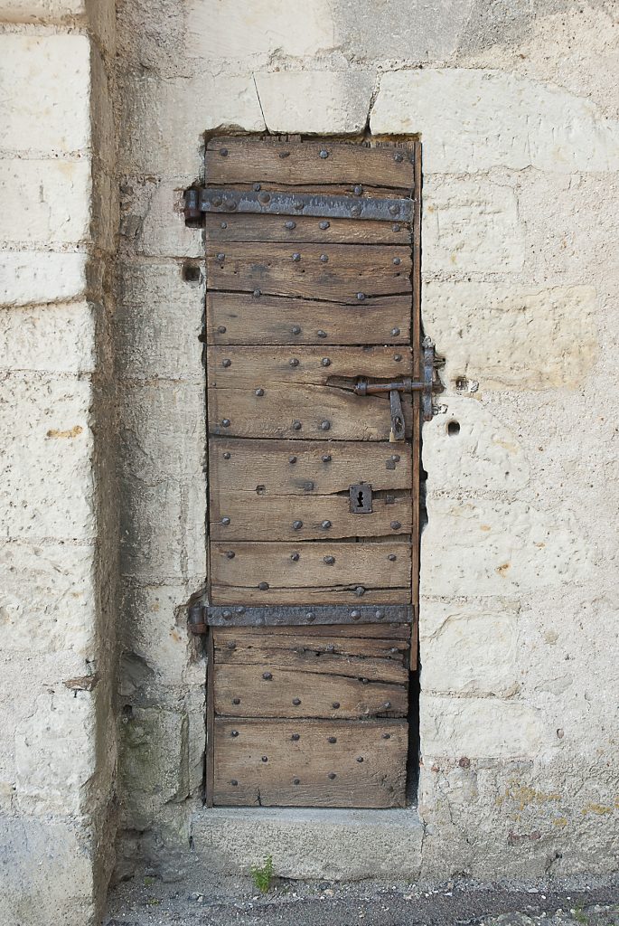 traditional ledge-and-brace door from Montrésor, France