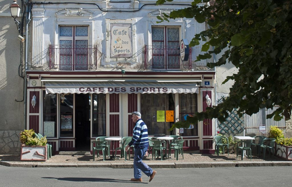Richelieu, France, cafe life